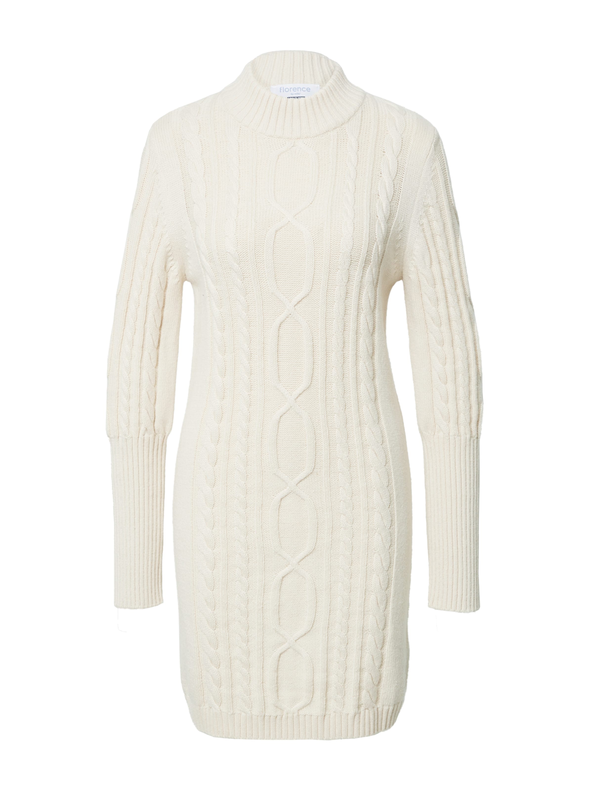 florence by mills exclusive for ABOUT YOU Kootud kleit 'Indira' valge, Tootevaade