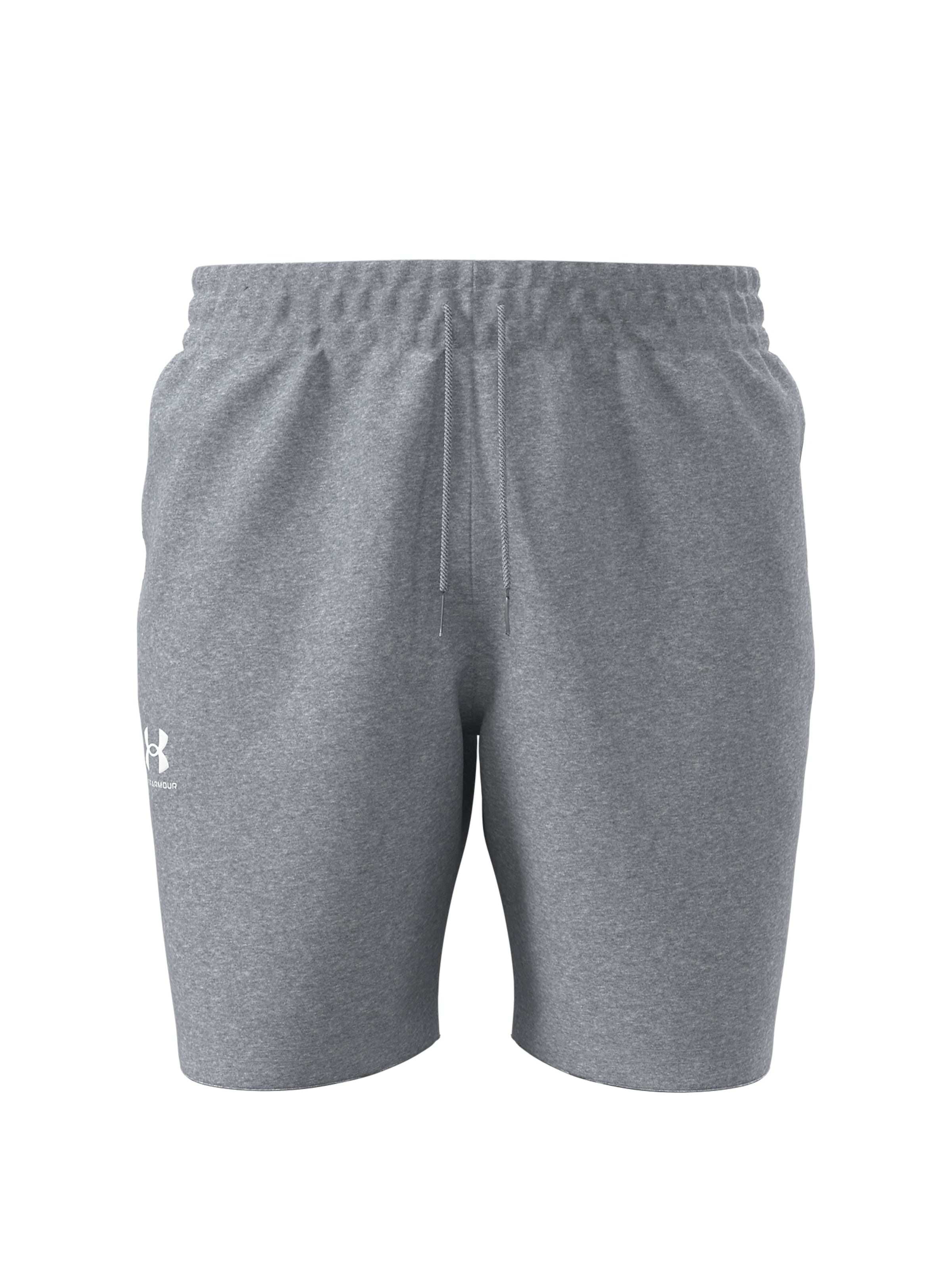 UNDER ARMOUR Workout Pants 'Essential' in Grey: front