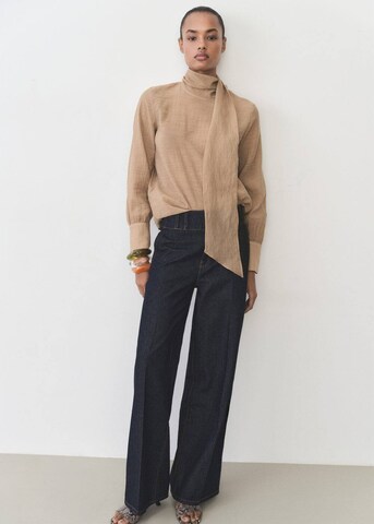 MANGO Bluse in Braun: Vorderseite