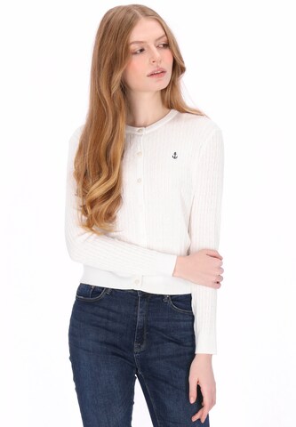 DreiMaster Maritim - Cárdigan en blanco: frente