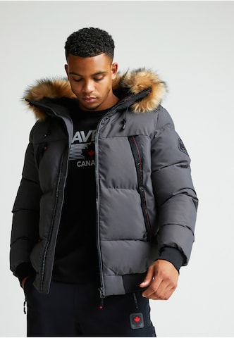 Zavetti Canada NAVAX HOODED BOMBER JACKET ' ' in Grau