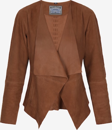 DreiMaster VintagePrijelazna jakna - smeđa boja: prednji dio