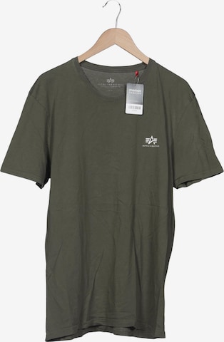 ALPHA INDUSTRIES T-Shirt XXXL in Grün: Vorderseite