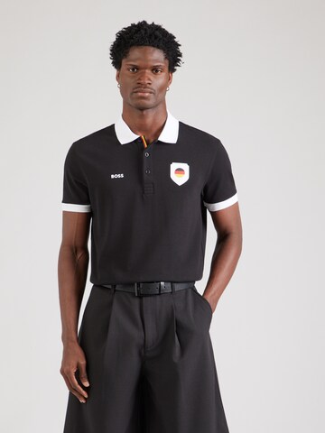 BOSS Póló 'Paddy' - fekete: elől