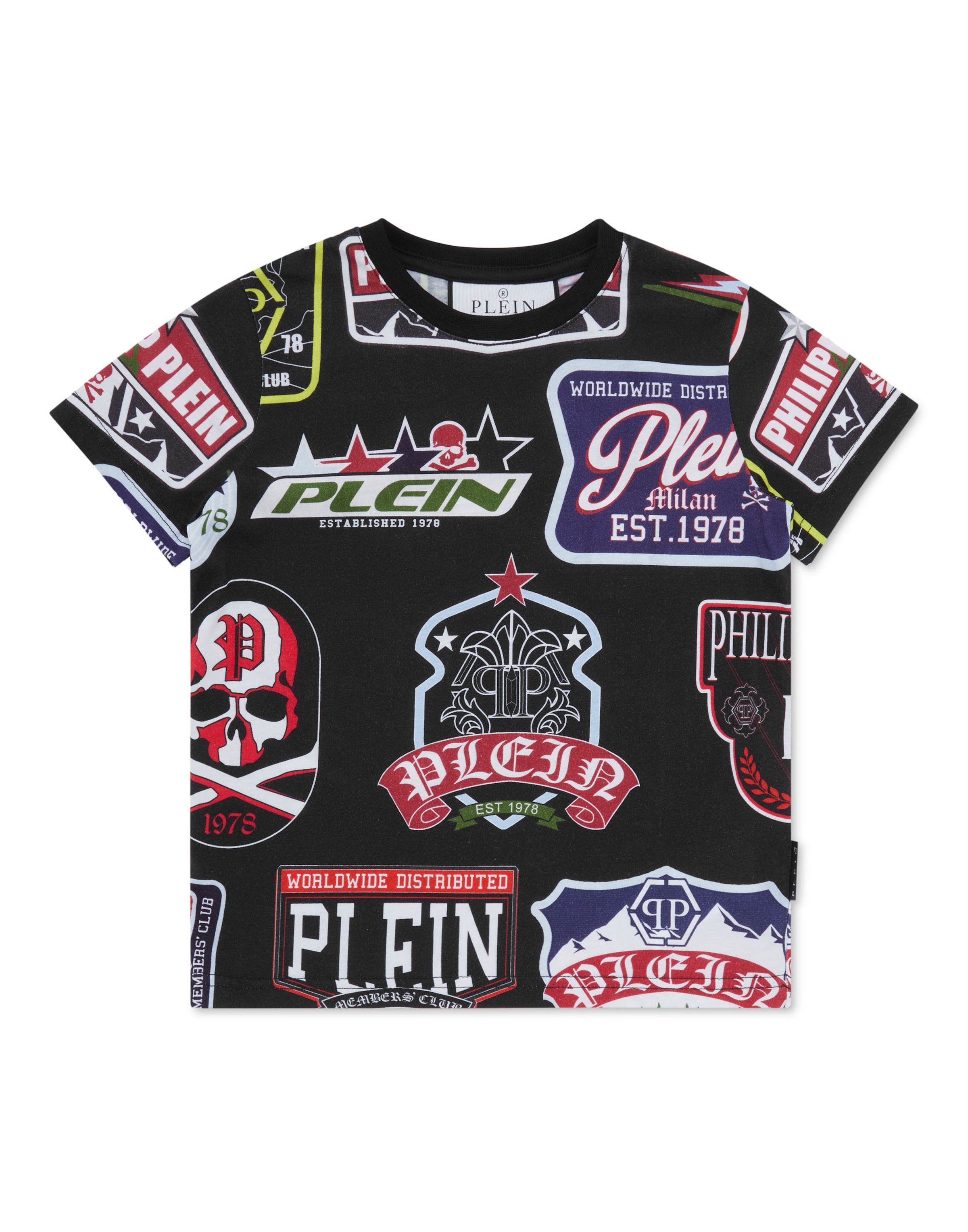 Philipp Plein - Camiseta en negro: frente