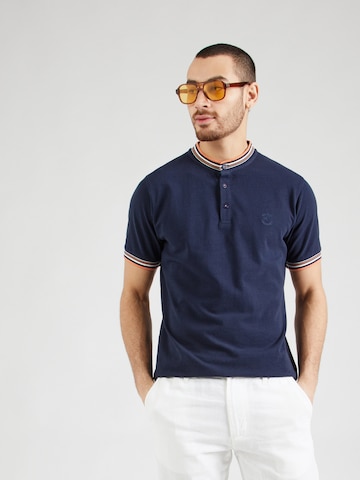INDICODE JEANS Shirt 'Michalis' in Blauw: voorkant