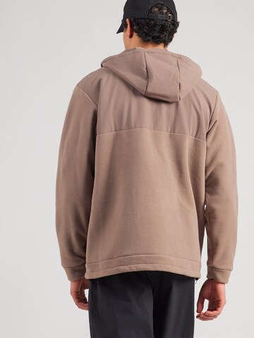 Veste en polaire fonctionnelle COLUMBIA en marron : derrière