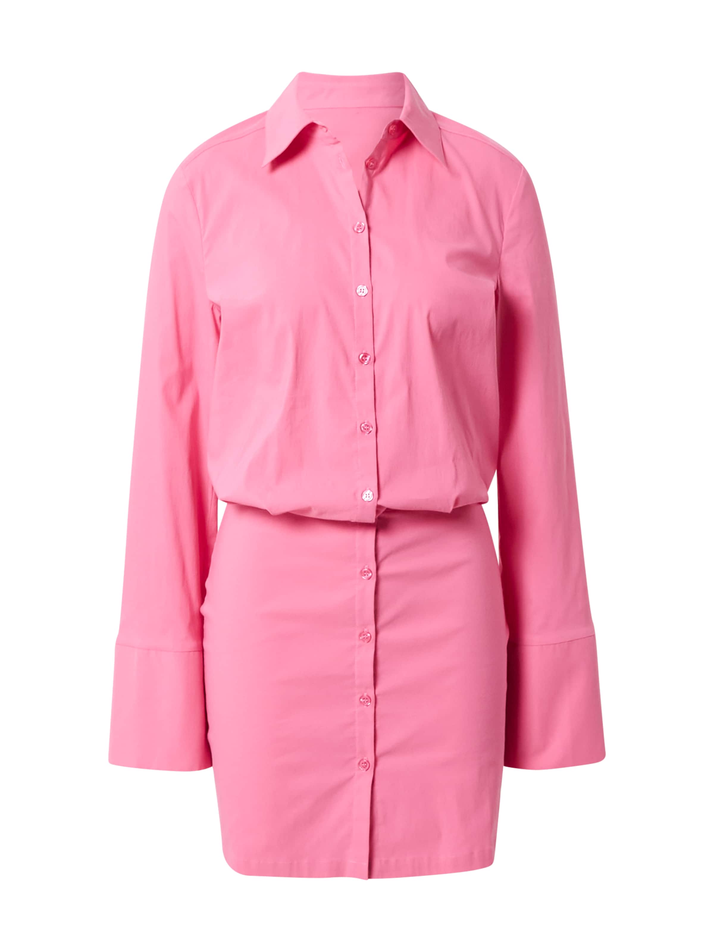 RÆRE by Lorena Rae Рокля тип риза 'Naomi' в розово: отпред