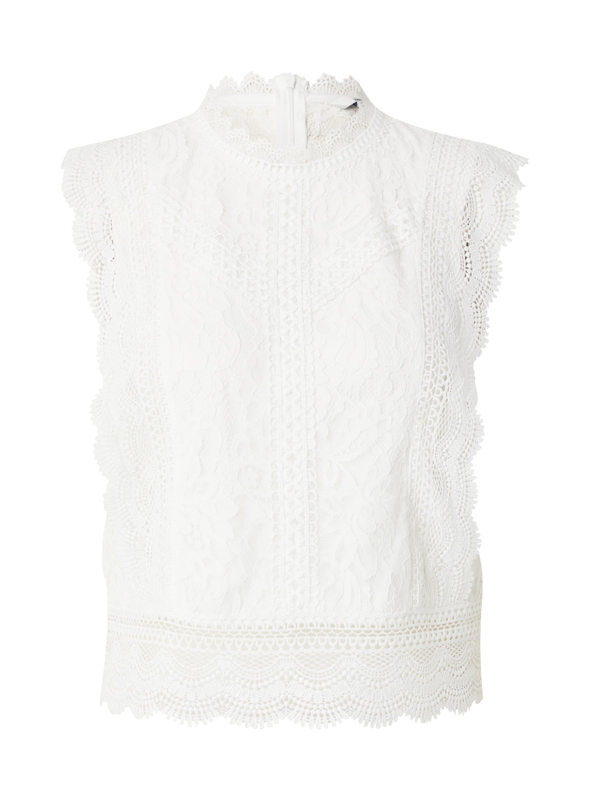 ONLY Bluse 'Karo' i hvid: forside