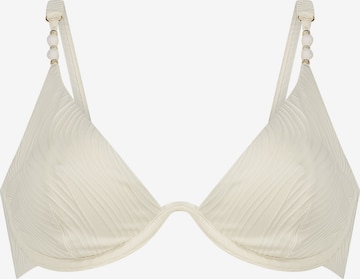 T-shirt Top per bikini 'Cozumel' di Hunkemöller in bianco: frontale