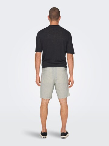 Regular Pantalon 'Linus' Only & Sons en gris