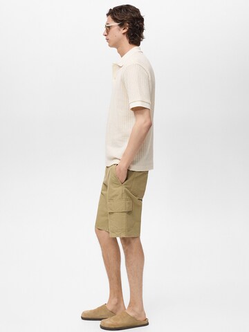MANGO MAN Shirt 'OPENP' in Beige