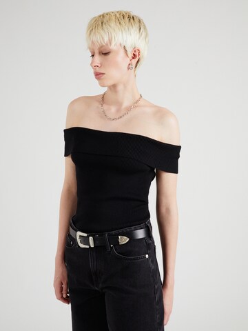 Tops en tricot Monki en noir : devant