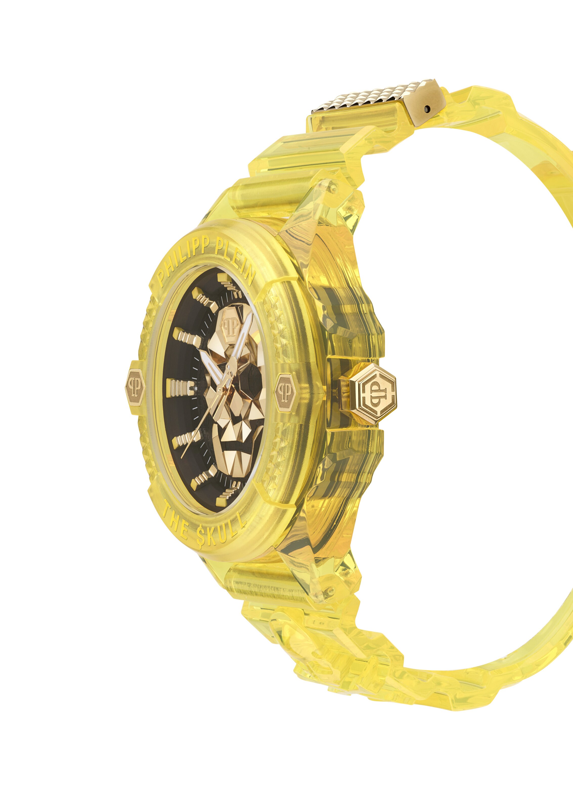 Orologio analogico '$kull' di Philipp Plein Watches in giallo
