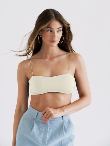 RÆRE by Lorena Rae Top 'Caja' in White: front