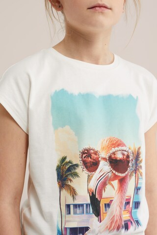 T-Shirt WE Fashion en blanc