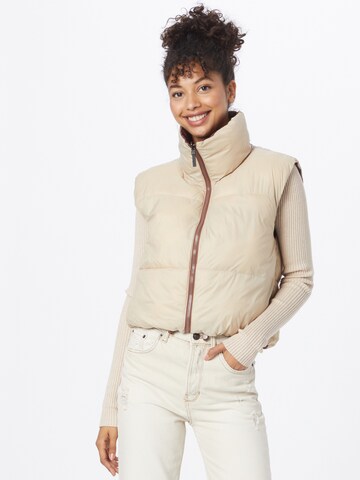 Gilet 'NMAles' di Noisy may in marrone: frontale