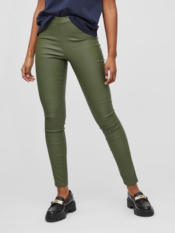 Coupe slim Leggings VILA en vert : devant