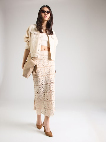 Fustă 'OCTAVIA' de la GUESS pe bej