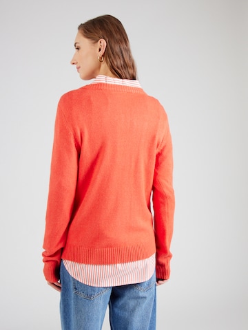 VILA Sweater 'VIRIL' in Red