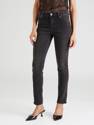 PIECES Slimfit Jeans 'NUNNA' in Grijs: voorkant