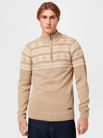 BLEND Sweter w kolorze beżowy: przód