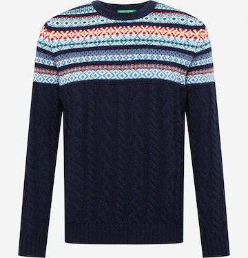 UNITED COLORS OF BENETTON Sweater in Blue: front