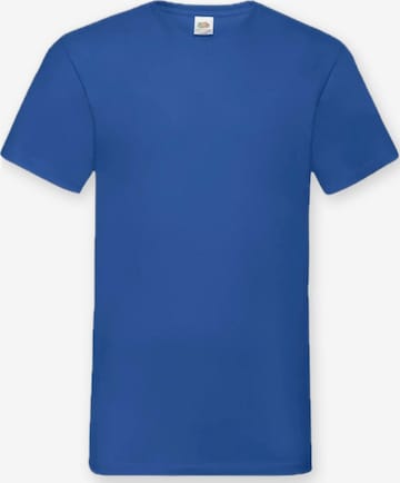 T-Shirt 'V-Neck T-shirt' FRUIT OF THE LOOM en bleu : devant