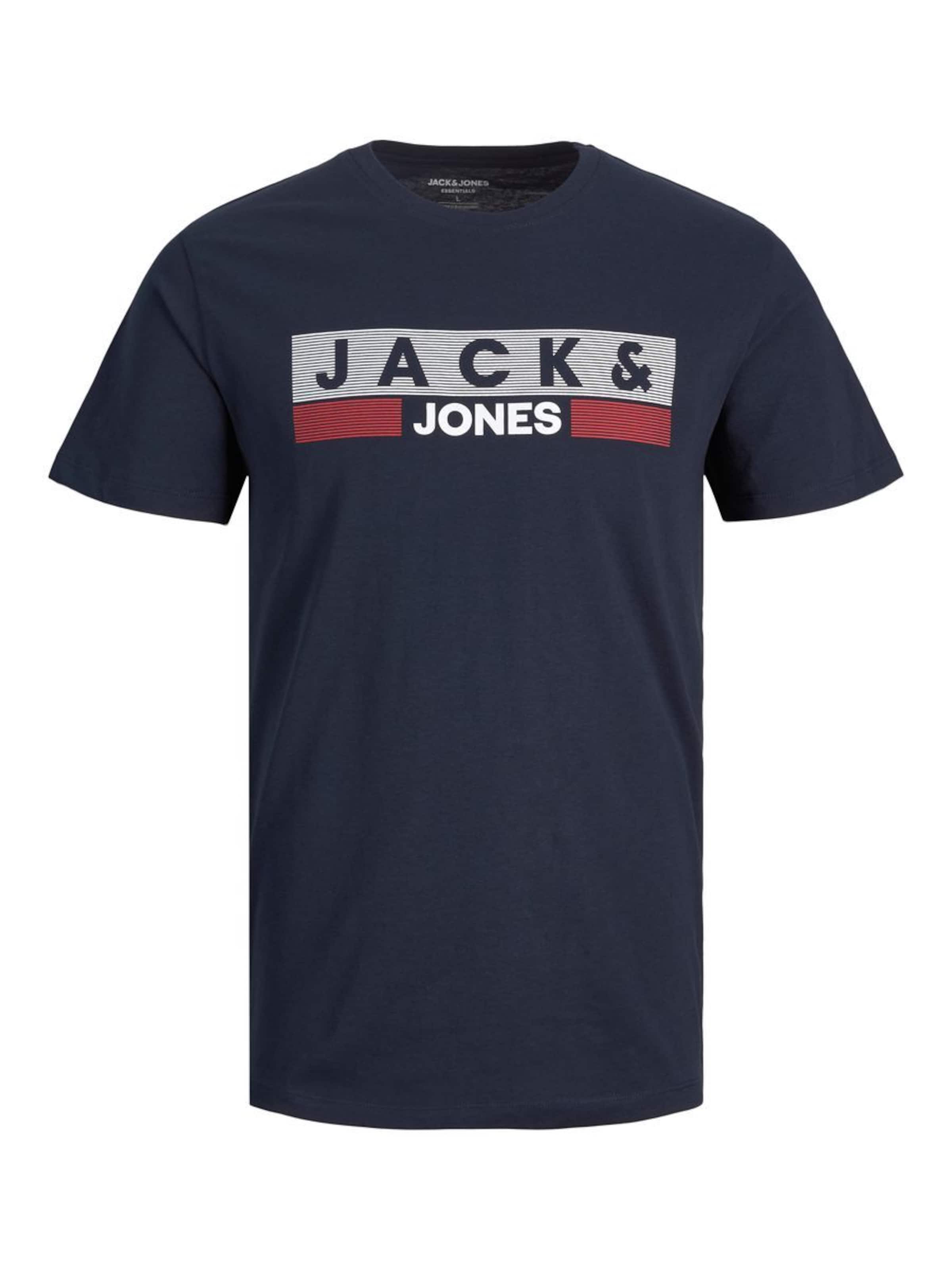 Jack & Jones Plus - Camiseta en azul: frente