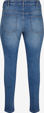 Zizzi Slimfit Jeans 'SANNA' in Blauw