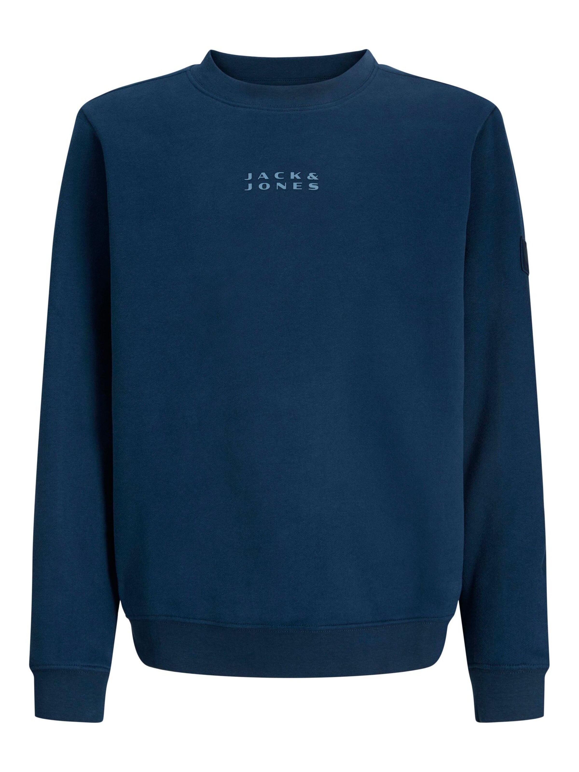 Sweat Jack & Jones Junior en bleu : devant