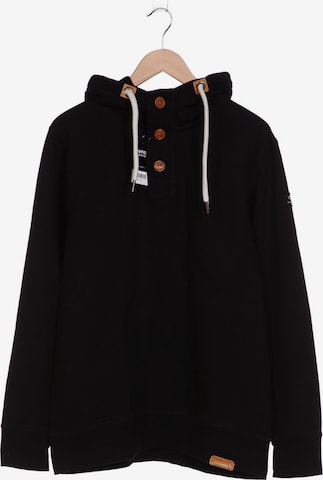 !Solid Sweatshirt & Zip-Up Hoodie in XXL in Black: front