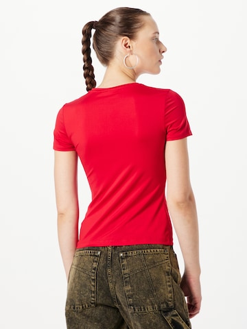 WEEKDAY T-Shirt 'Fine' in Rot