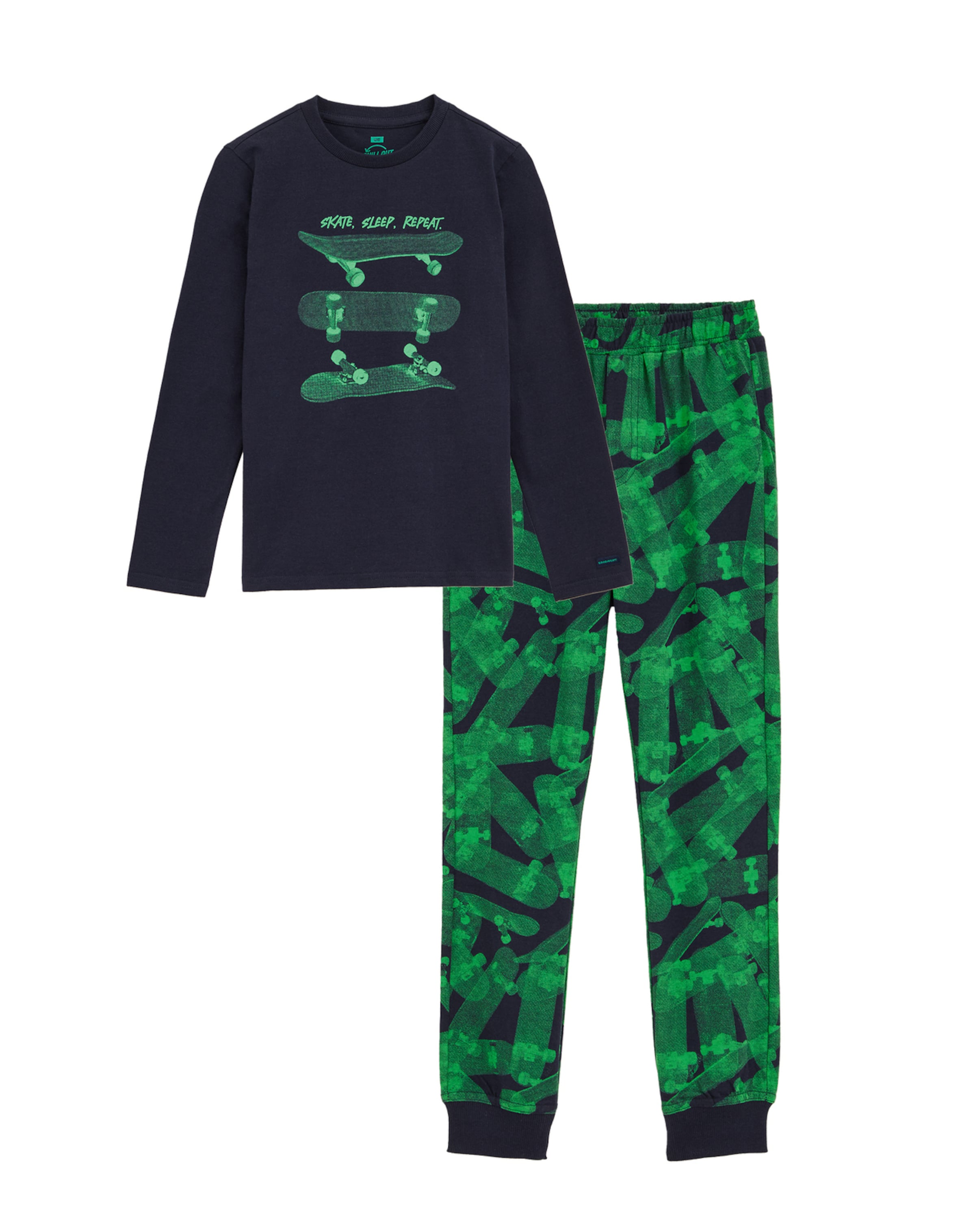 WE Fashion Πιτζάμα σε μπλε: μπροστά