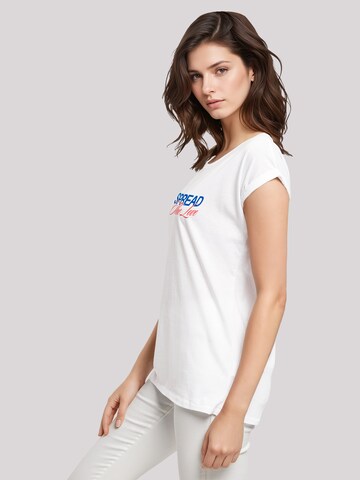 T-shirt 'Spread The Love Valentinstag' F4NT4STIC en blanc