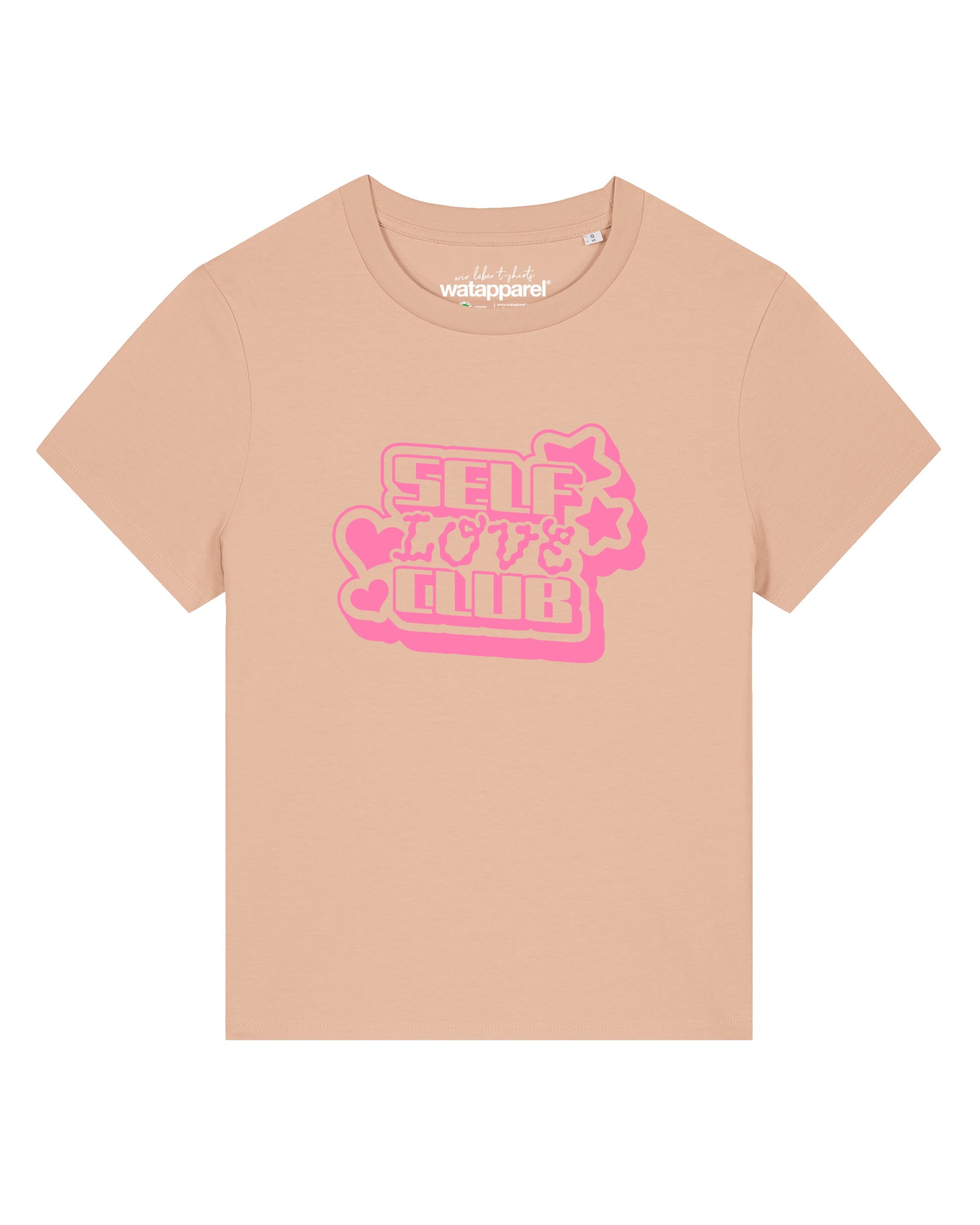 Watapparel Shirt 'Self love Club' in Orange: front