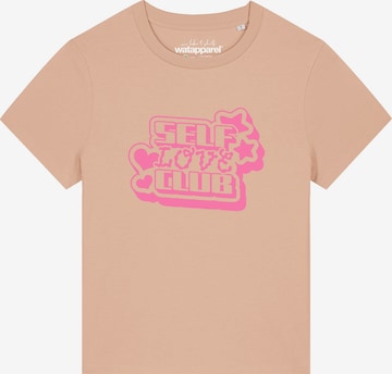 Watapparel Shirt 'Self love Club' in Orange: front