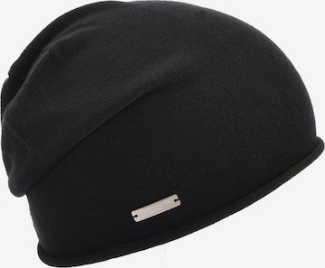Seeberger Beanie 'Mütze' in Black: front