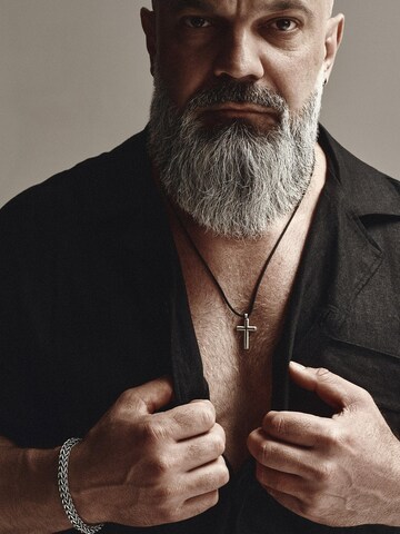 REYTEL - Colgante 'LUMEN FIDEI. BLACK STONES' en plata