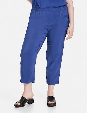 SAMOON Regular Pants in Blue: front