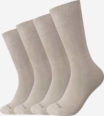 camano Socks in Beige: front