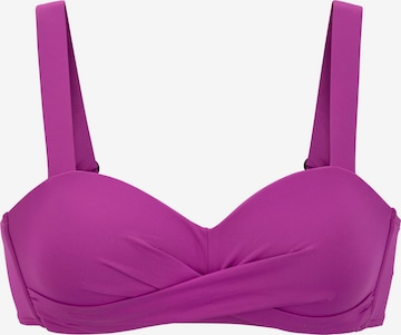 Hauts de bikini LASCANA en violet : devant