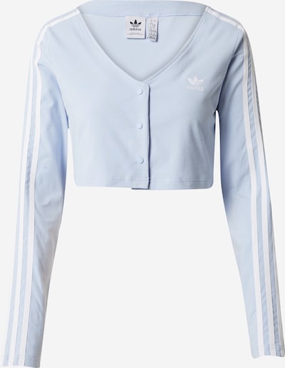 ADIDAS ORIGINALS Shirt 'Adicolor Classics 3-Streifen' in de kleur Lichtblauw / Wit, Productweergave
