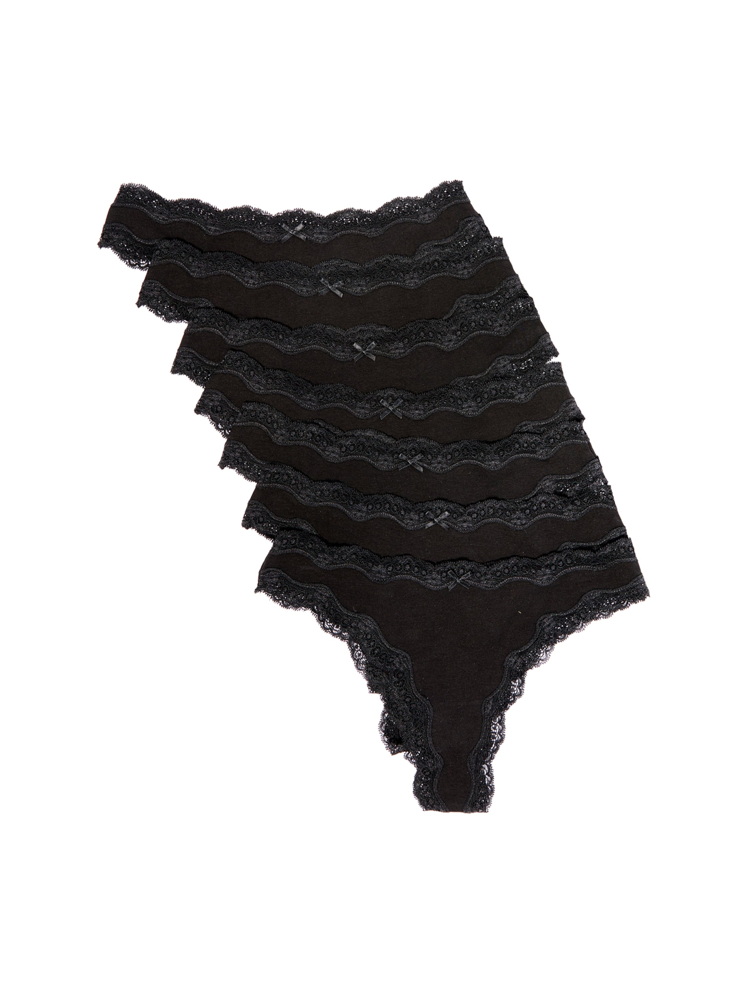 ETAM Thong 'Jim' in Black: front