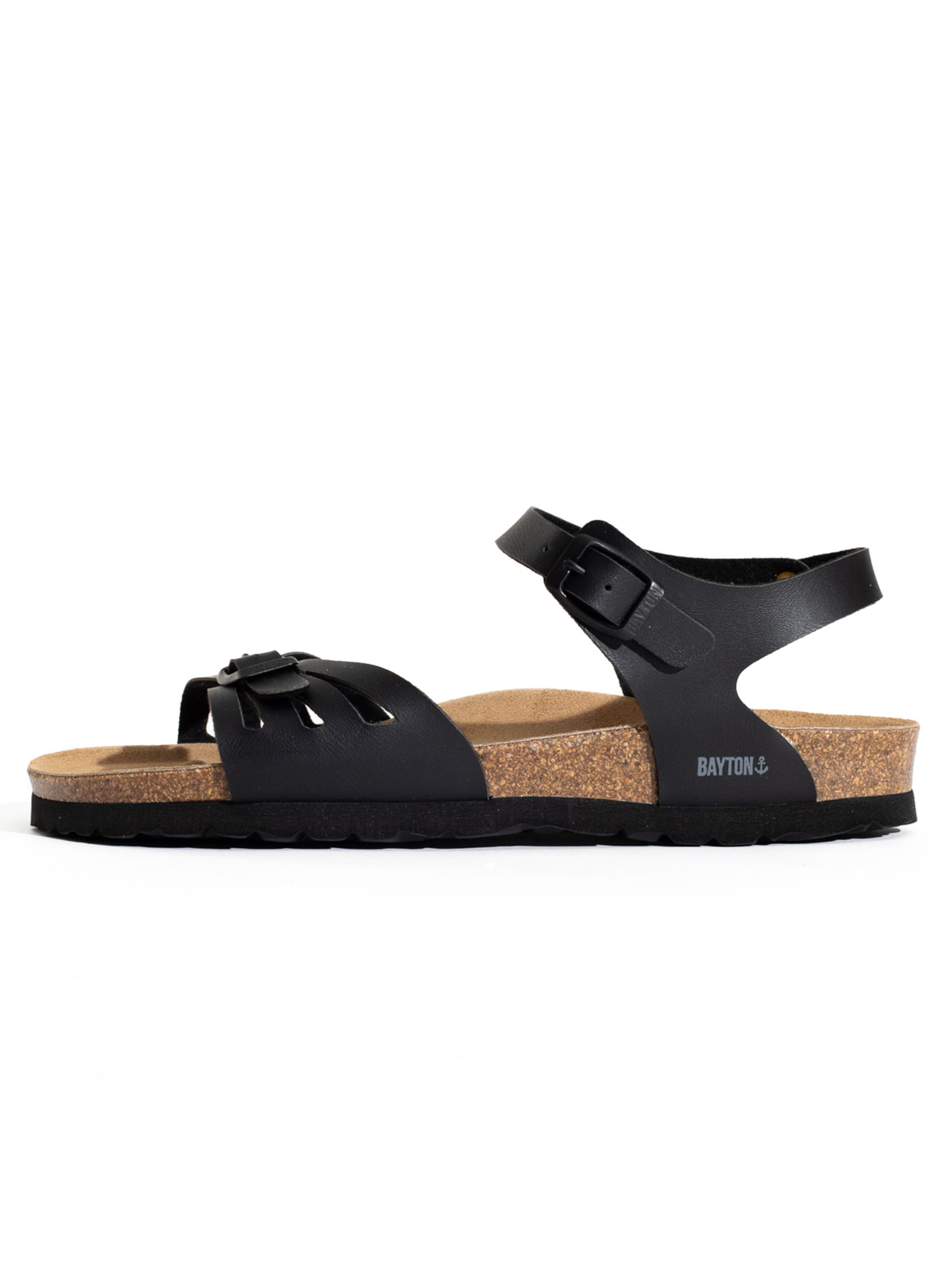 Bayton Sandal 'Eos' in Black: front