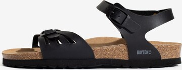 Bayton - Sandalias 'Eos' en negro: frente