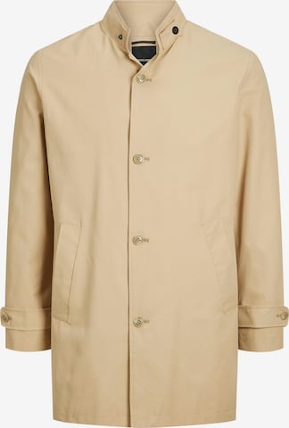 JACK & JONES Ανοιξιάτικο και φθινοπωρινό παλτό 'CARL' σε μπεζ: μπροστά