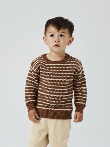 Pull-over 'NMMNevo' NAME IT en marron : devant
