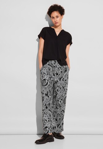 STREET ONE Wide leg Pants in Black