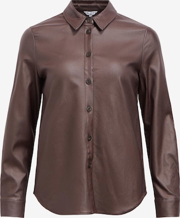 Camicia da donna 'OBJMelba' di OBJECT in marrone: frontale